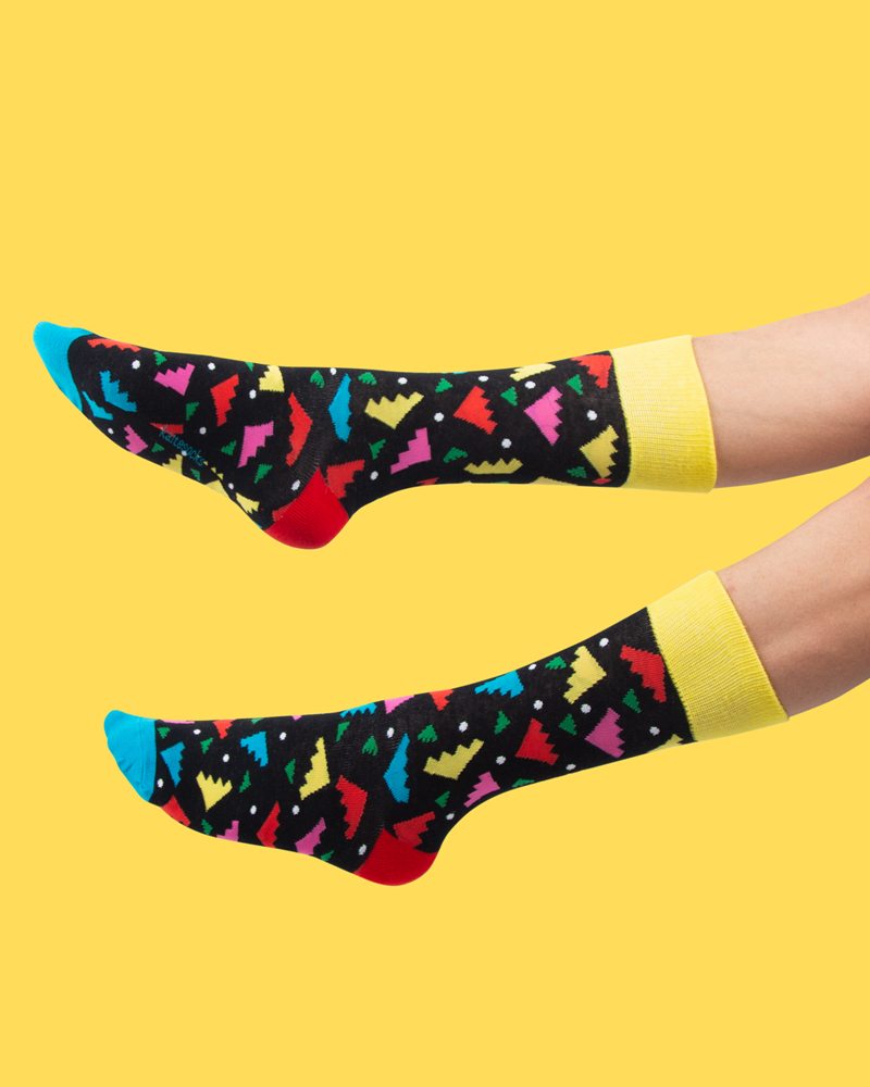 Geometric stairs socks ，Low-priced cotton socks - ktsox shop