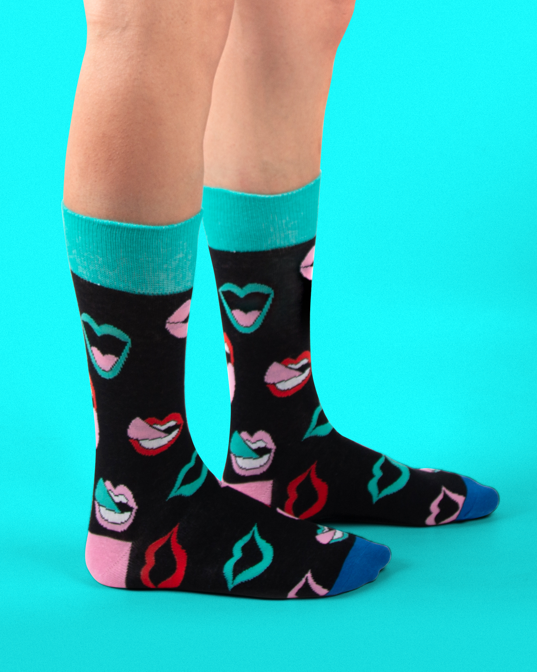 Sexy Lips Socks Lowpriced Cotto